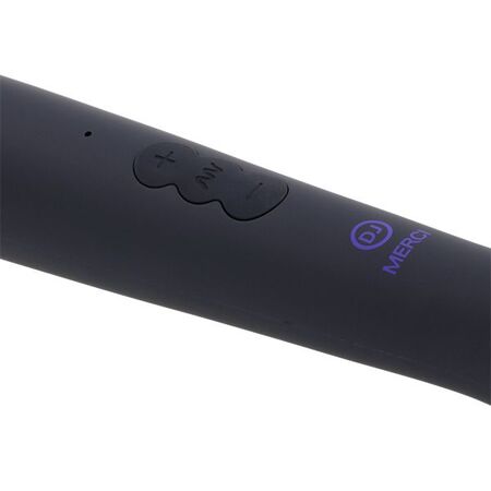 Черный жезловый вибромассажёр Merci Power Wand